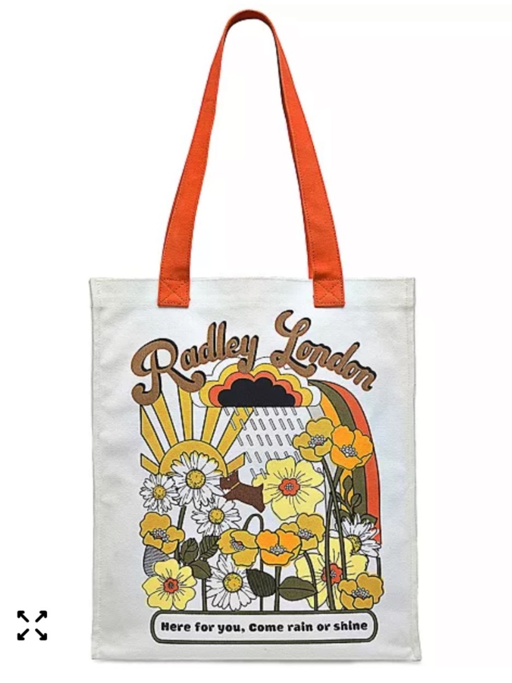 NWT Radley London Retro Style Canvas Shoulder Bag
